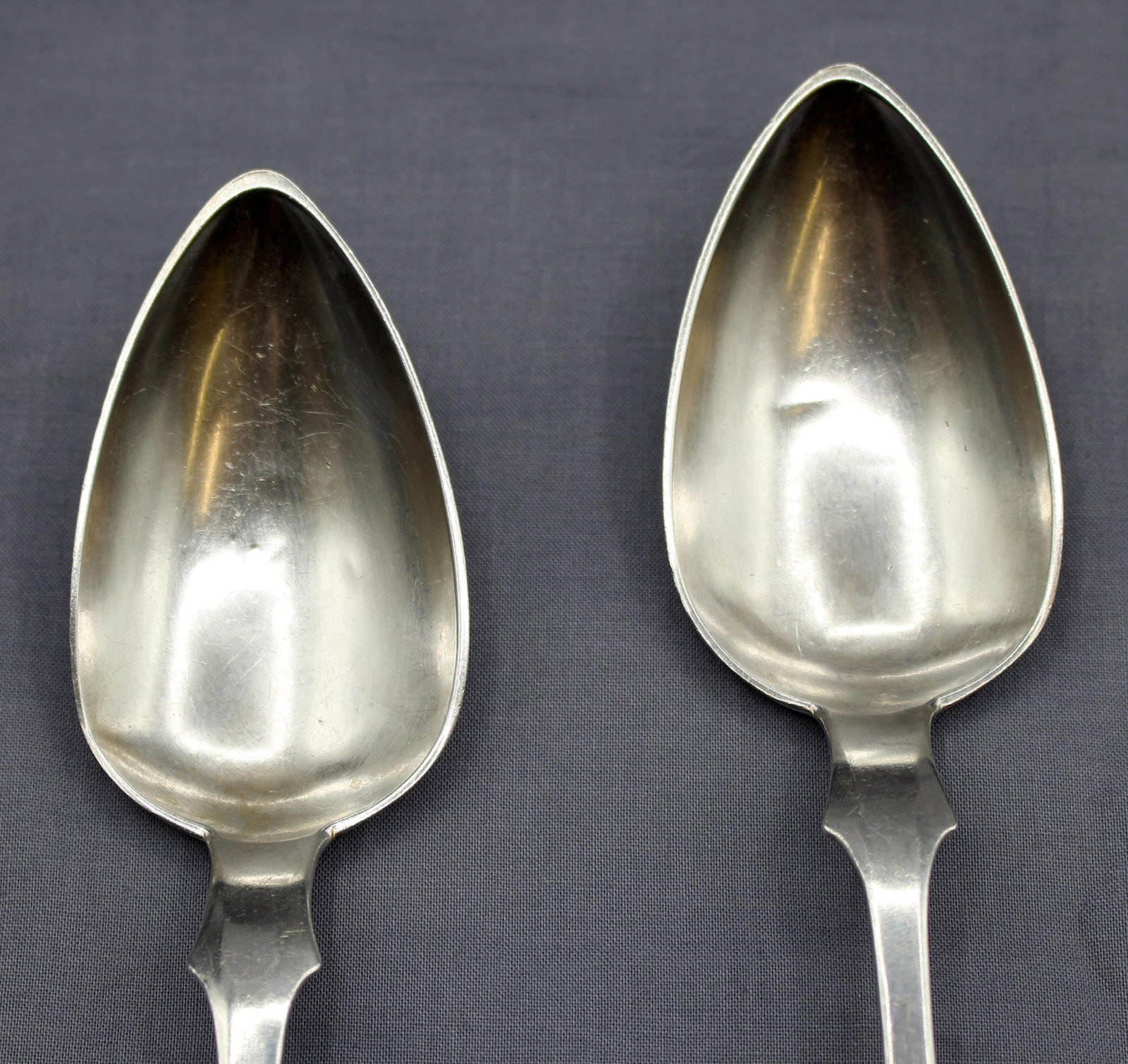 Set of Six Mid-19th Century Coin Silver Tablespoons by G. O. Conrad - 6