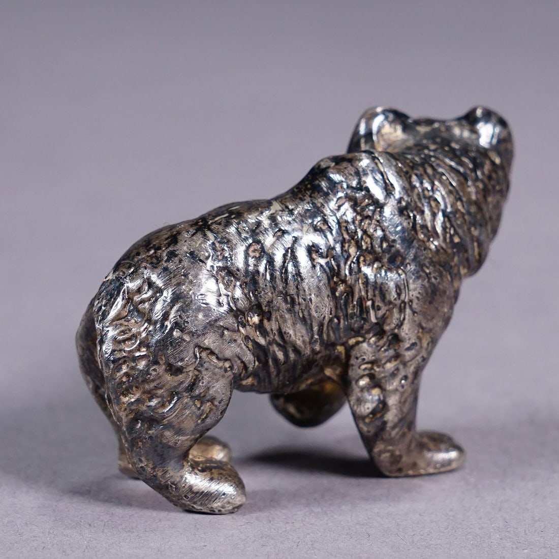 Vintage Silverplated Cast of a Strolling Bear - 2