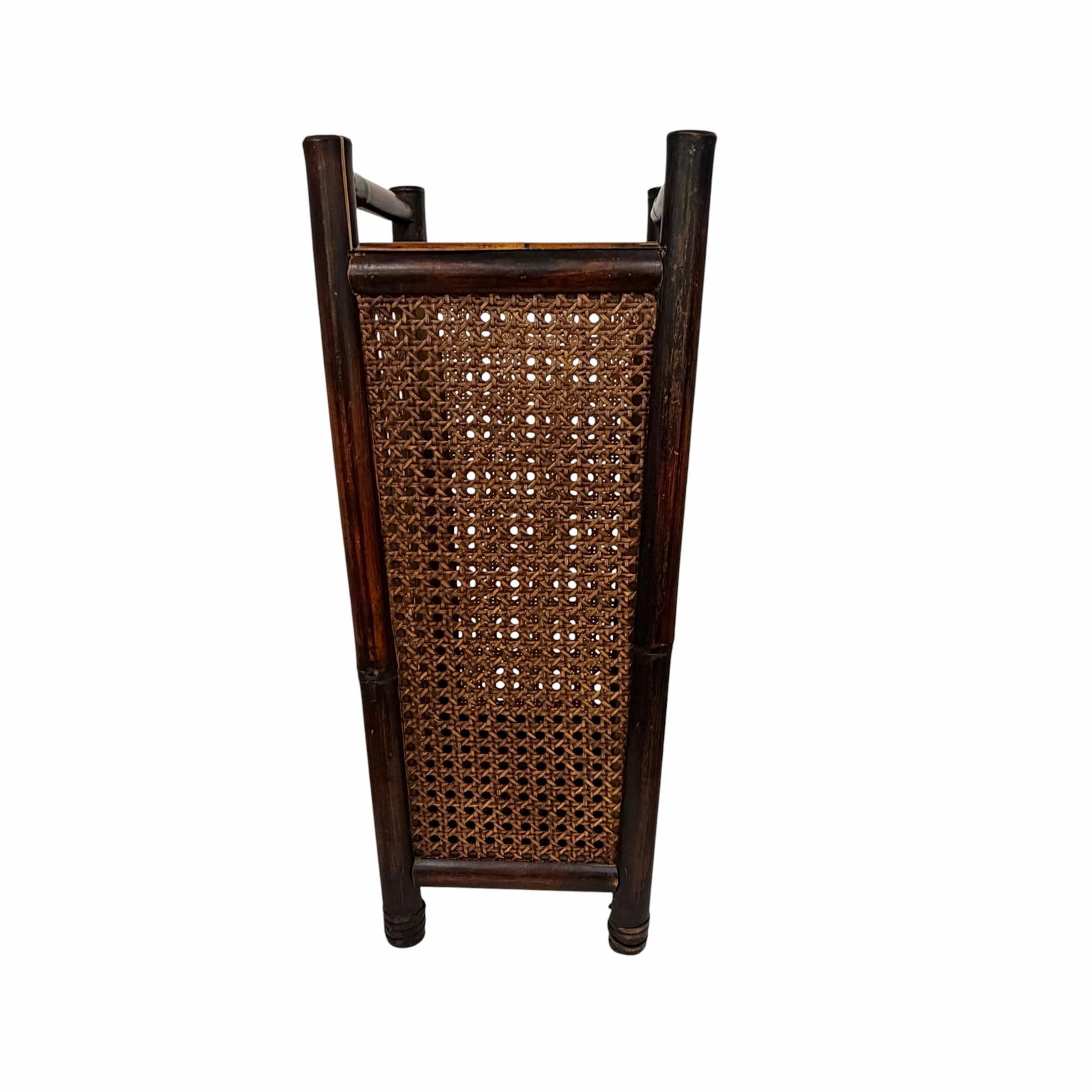 Vintage Bamboo and Cane Umbrella Stand - 7