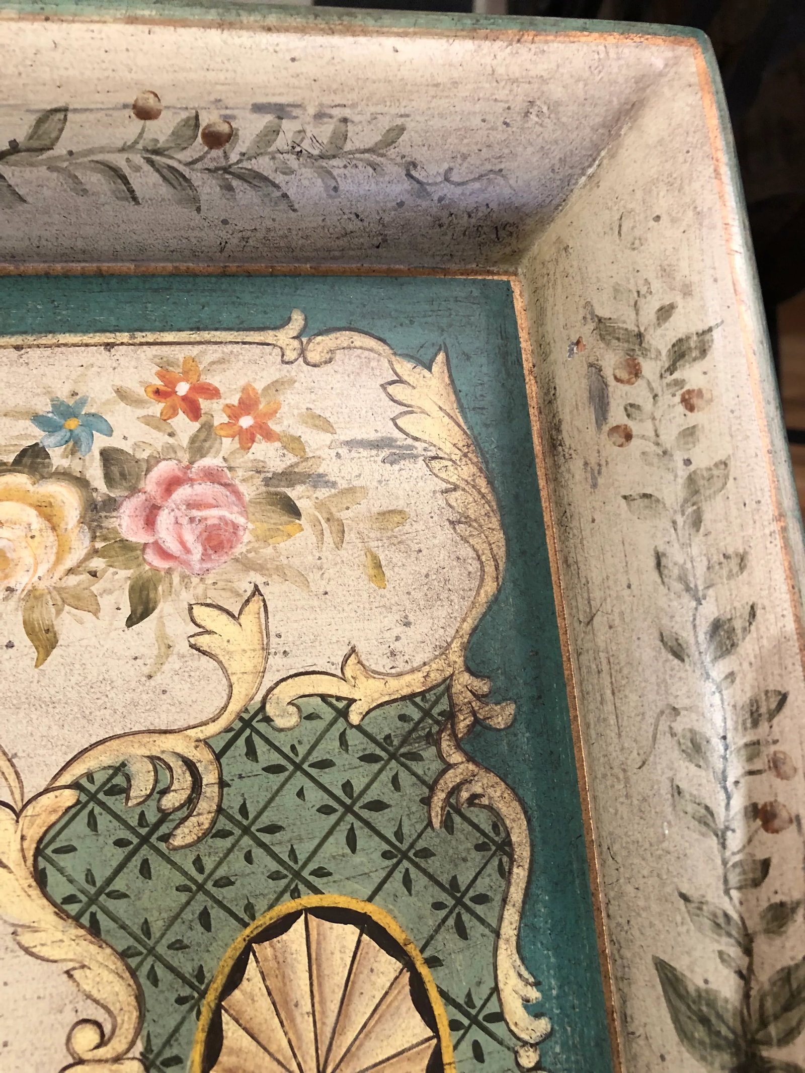 Rectangular Painted Side Tables -A Pair - 11