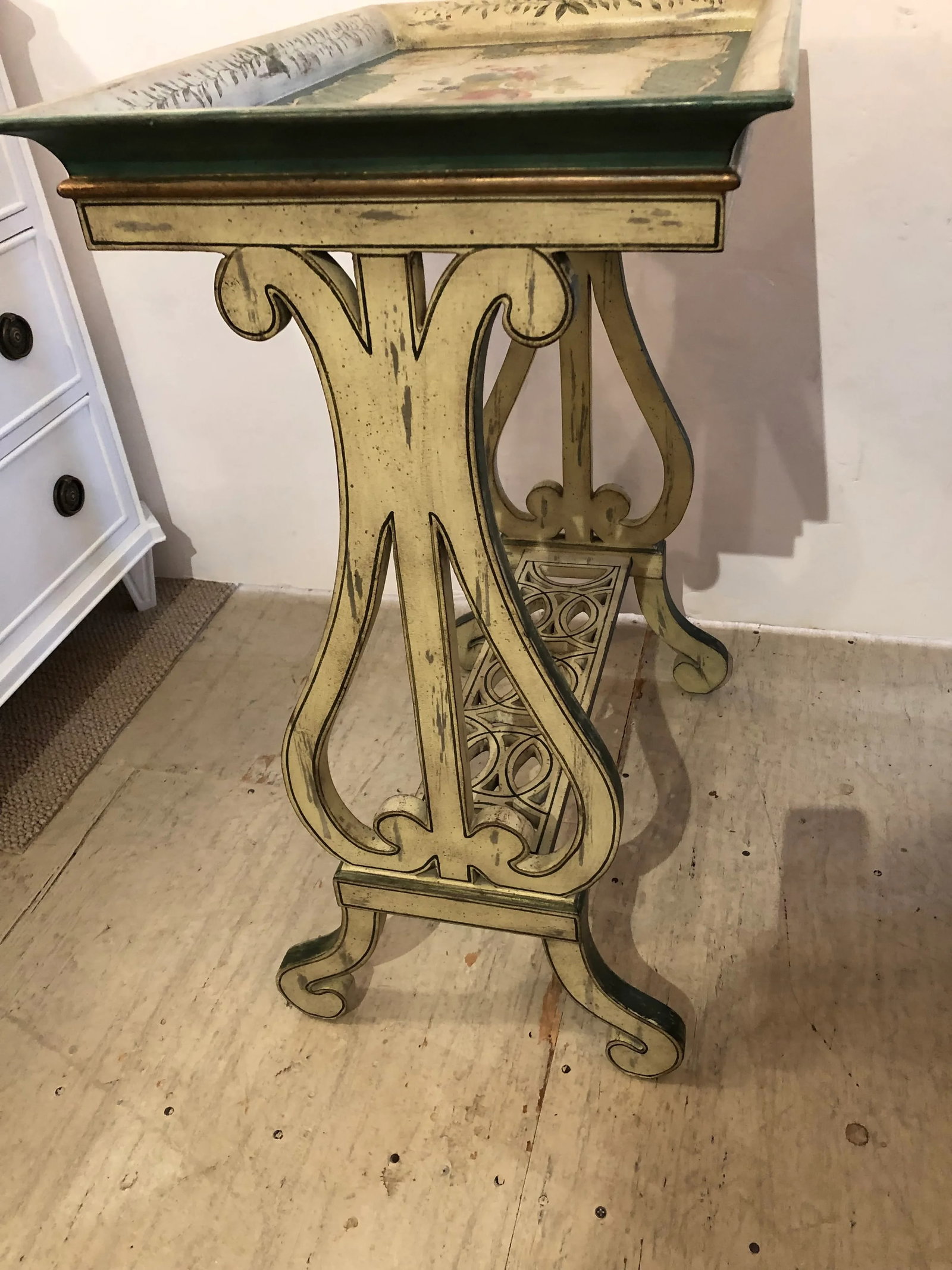 Rectangular Painted Side Tables -A Pair - 9