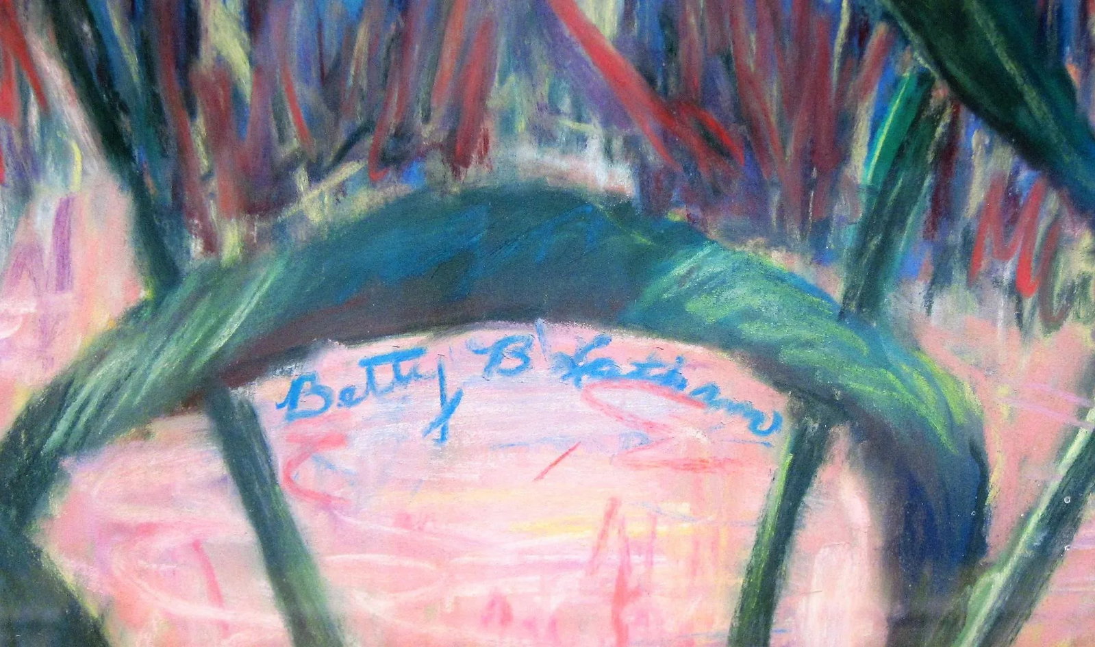 Original Pastel Art by Betty B. Latham Titled "Chili Peppers" - 4