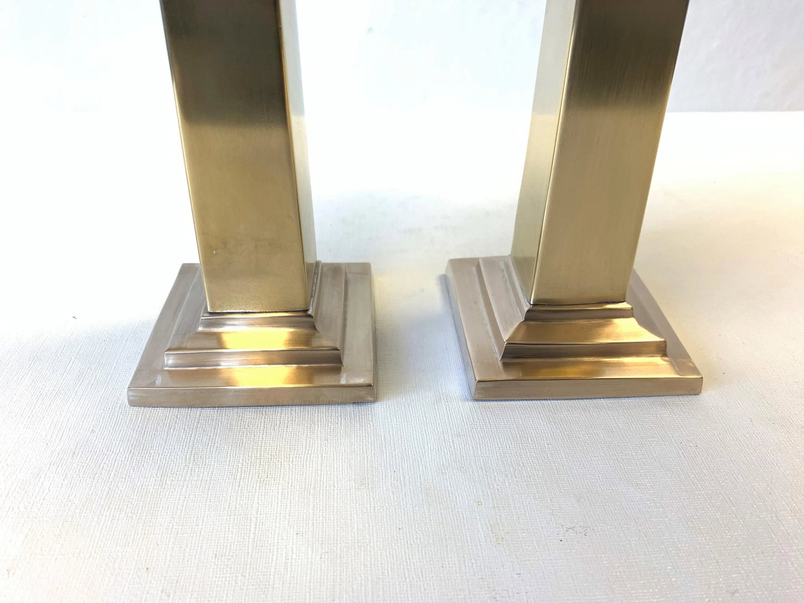 1980s Neoclassic Column Candlesticks - a Pair - 6