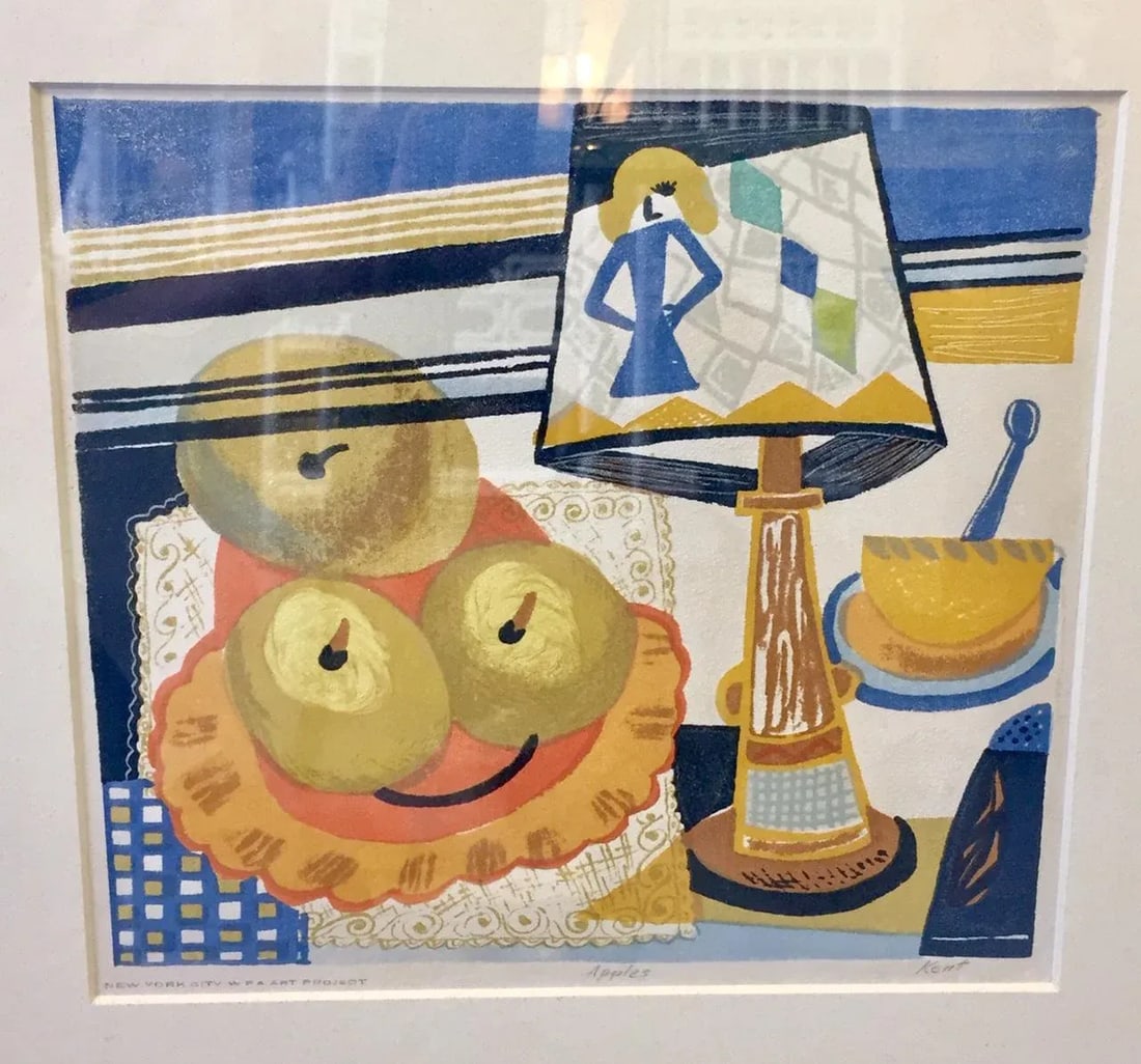 1930s "Apples" Print by Kent for New York City w.p. Art Project - 3