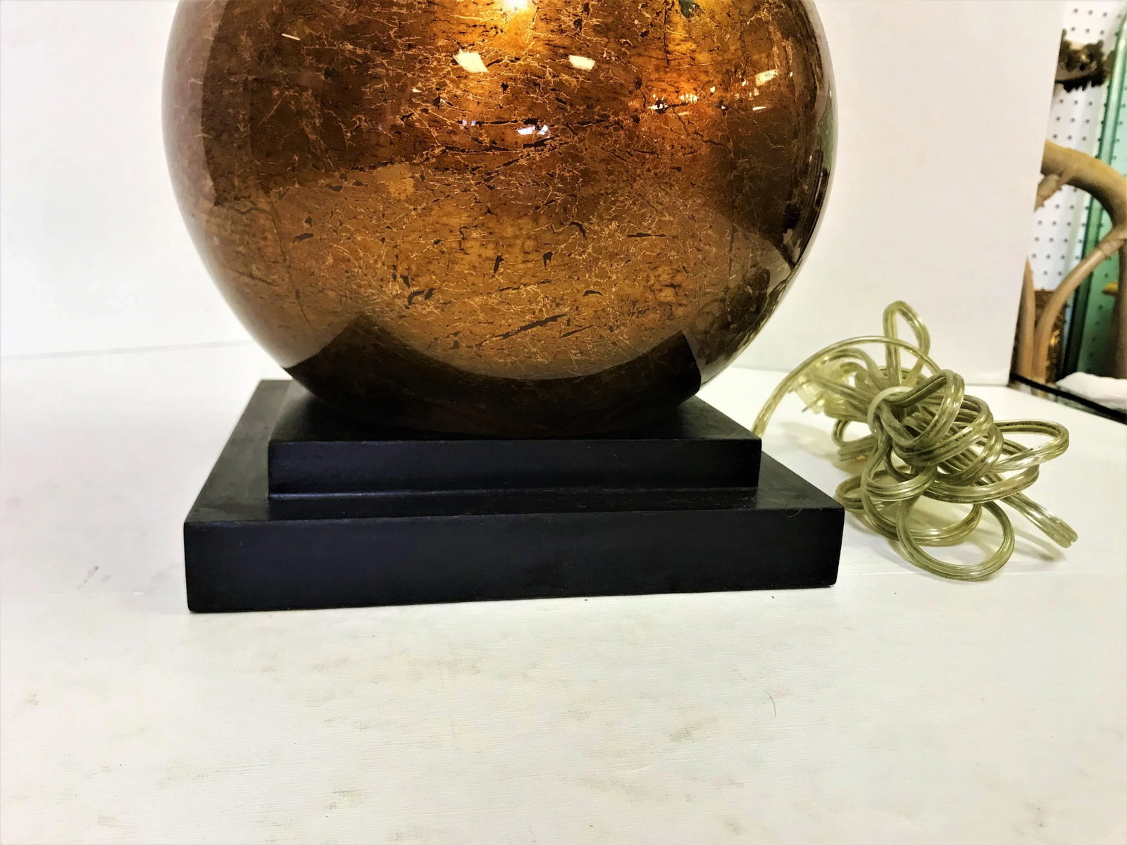 Vintage Large Thomas O'Brien for Visual Comfort Double Gourd Glass Lamp - 3