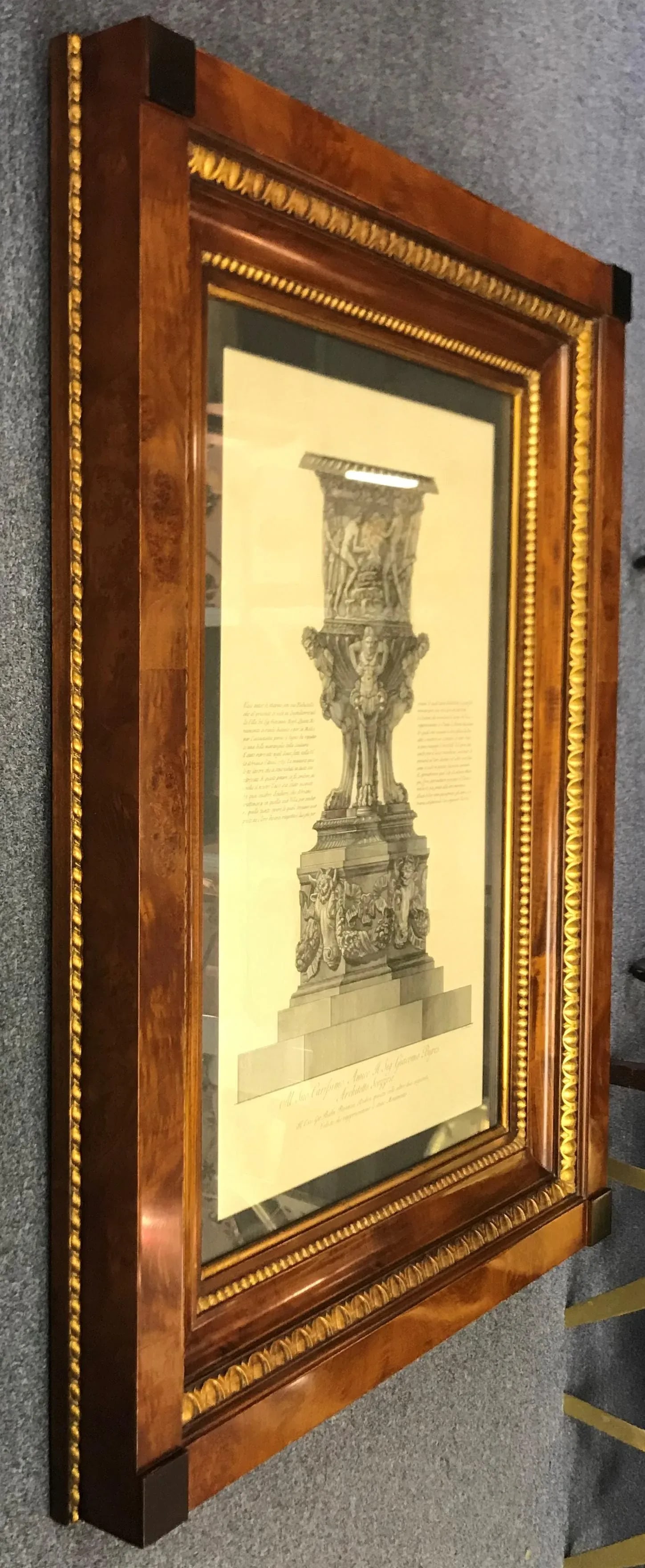 Giovanni Battista Piranesi Urn Etching in Frame - 11