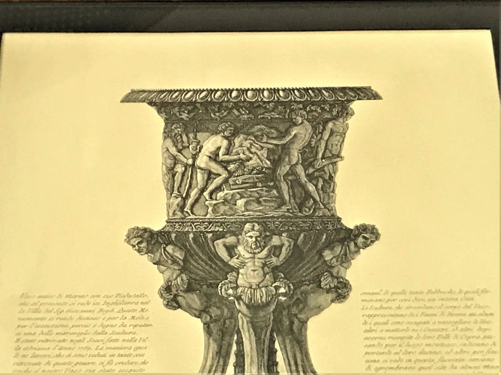 Giovanni Battista Piranesi Urn Etching in Frame - 4