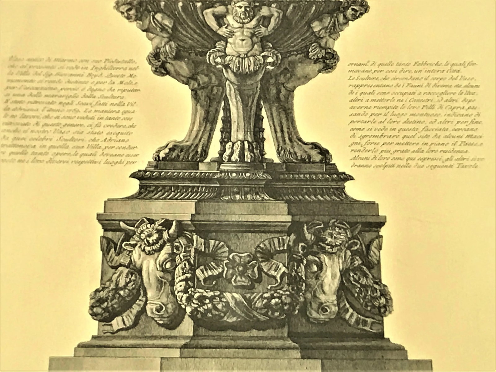 Giovanni Battista Piranesi Urn Etching in Frame - 7