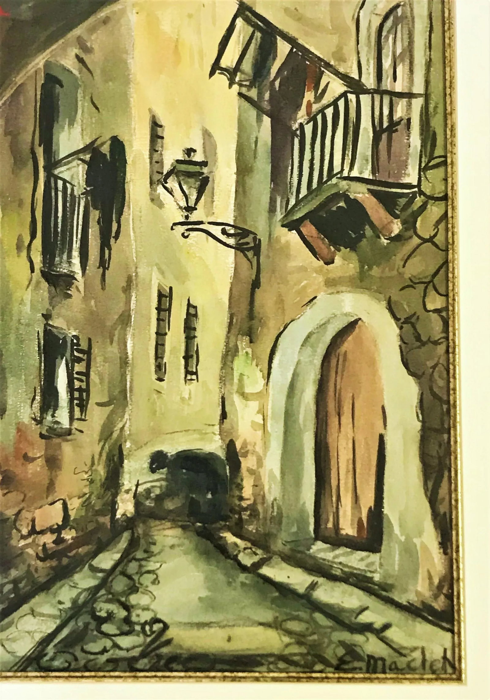 Signed Original Watercolor by Elisée Maclet (French, 1881-1962) - 2