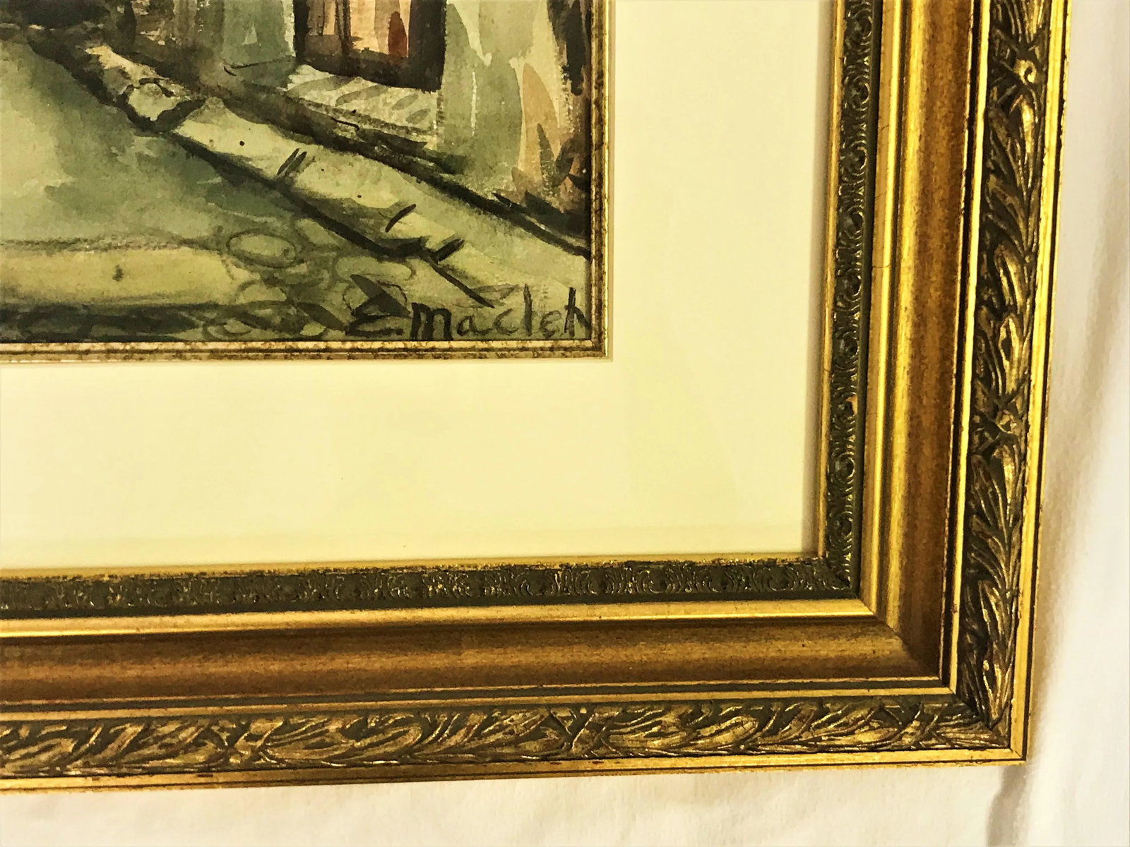 Signed Original Watercolor by Elisée Maclet (French, 1881-1962) - 3