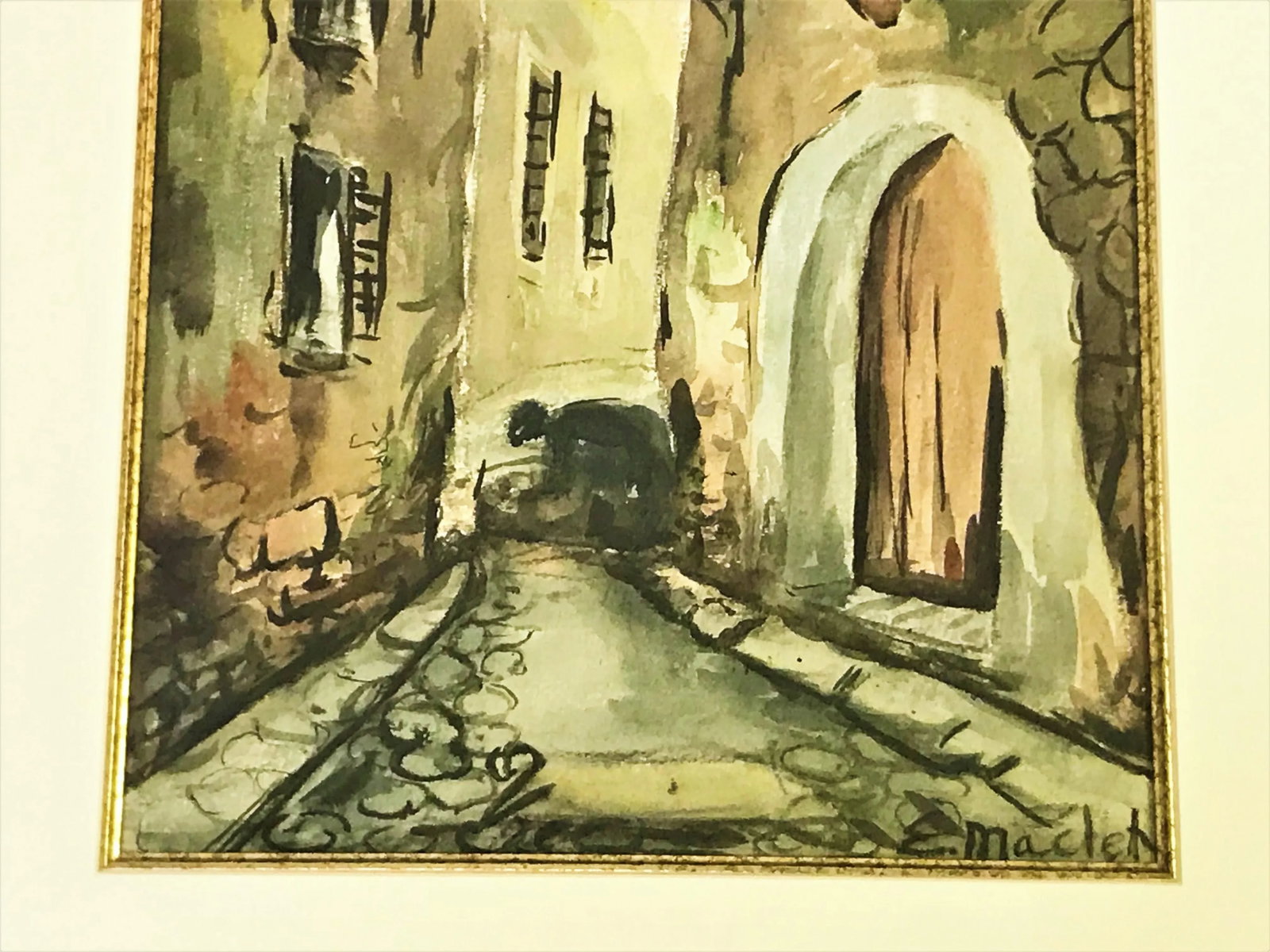 Signed Original Watercolor by Elisée Maclet (French, 1881-1962) - 5