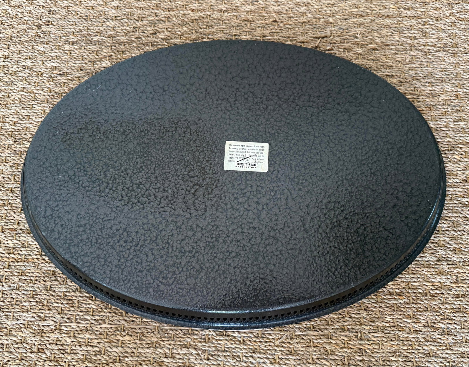 Fornasetti Oval Metal Enameled Tray With Roman Profiles - 9