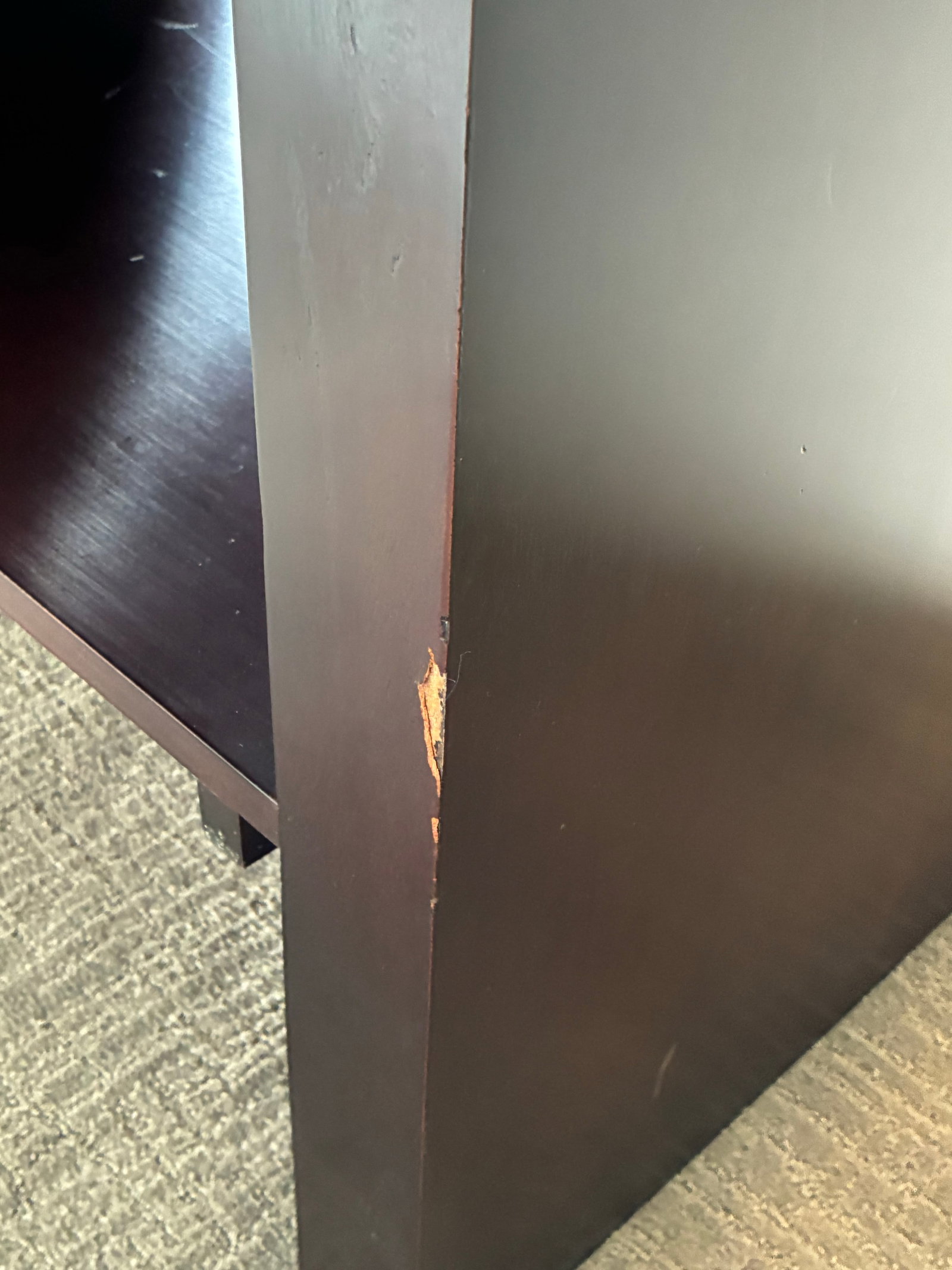 Late 20th Century Barbara Barry for Baker Dark Mahogany Modern Side Table / Nightstand With Pull-Out - 8