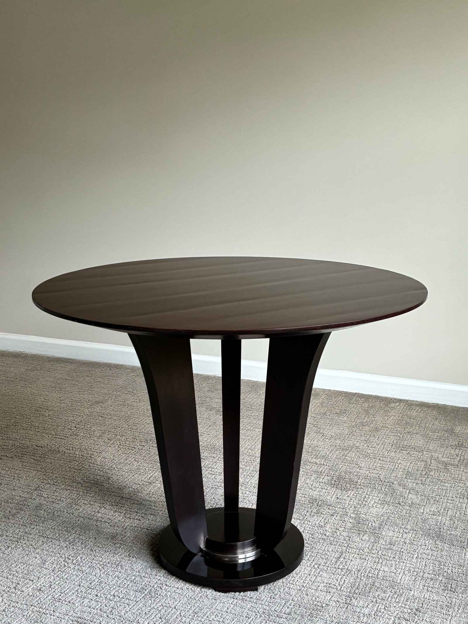 Vintage Baker Furniture Mahogany Pedestal Side Table Barbara Barry Collection - 6