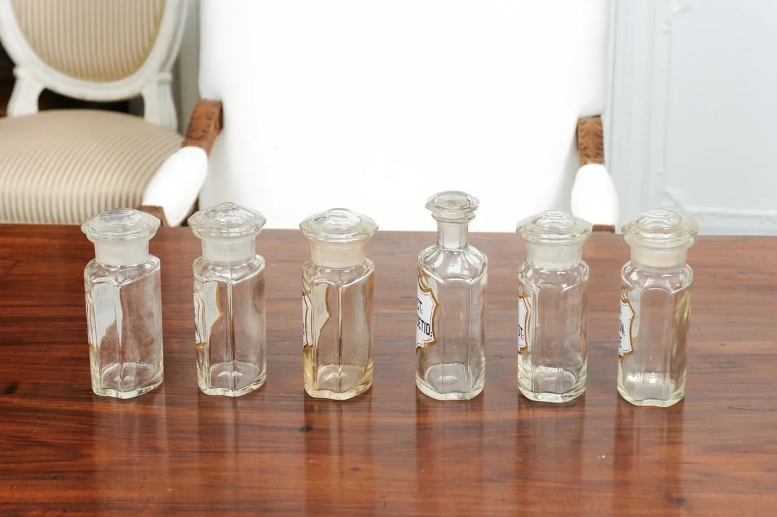 1840s French Louis-Philippe Period Glass Apothecary Jar with Latin Label - 11