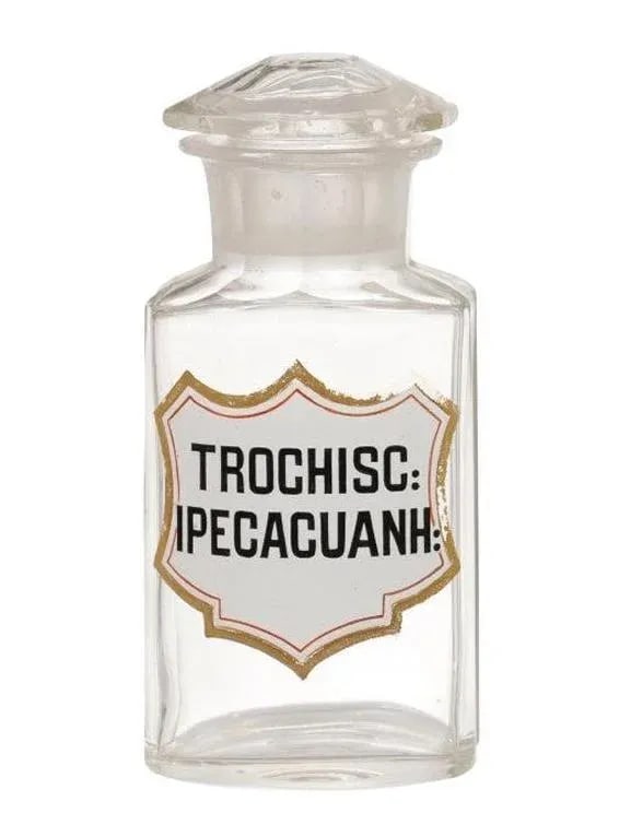 1840s French Louis-Philippe Period Glass Apothecary Jar with Latin Label - 12
