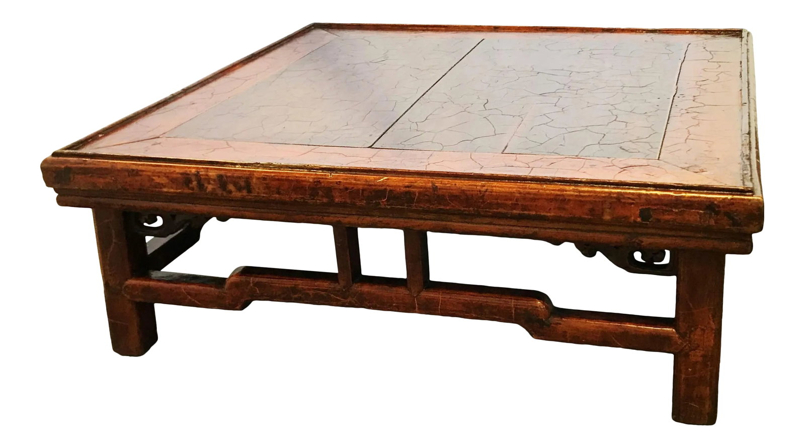 Antique Asian Solid Wood Kang Table With Signature (1 of 13)