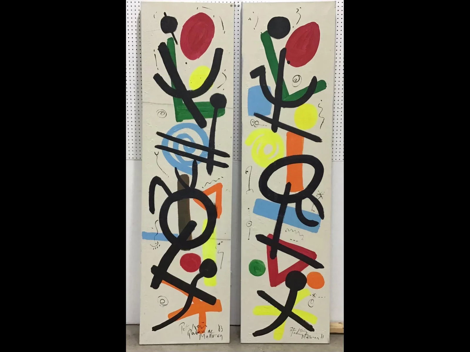 Large Peter Keil Modern Abstract Expressionist Oil Paintings - a Pair - 10