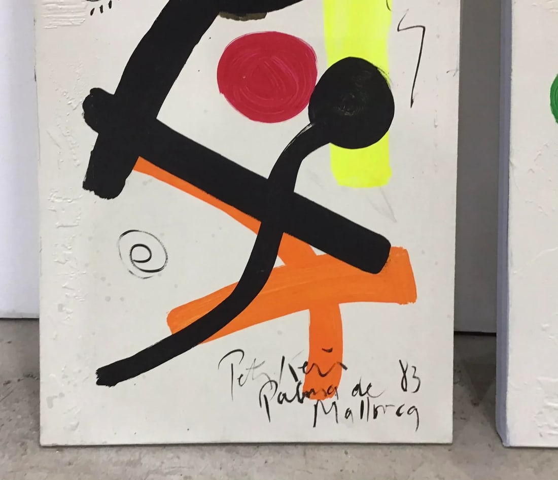 Large Peter Keil Modern Abstract Expressionist Oil Paintings - a Pair - 3