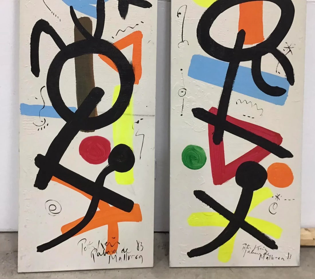 Large Peter Keil Modern Abstract Expressionist Oil Paintings - a Pair - 5