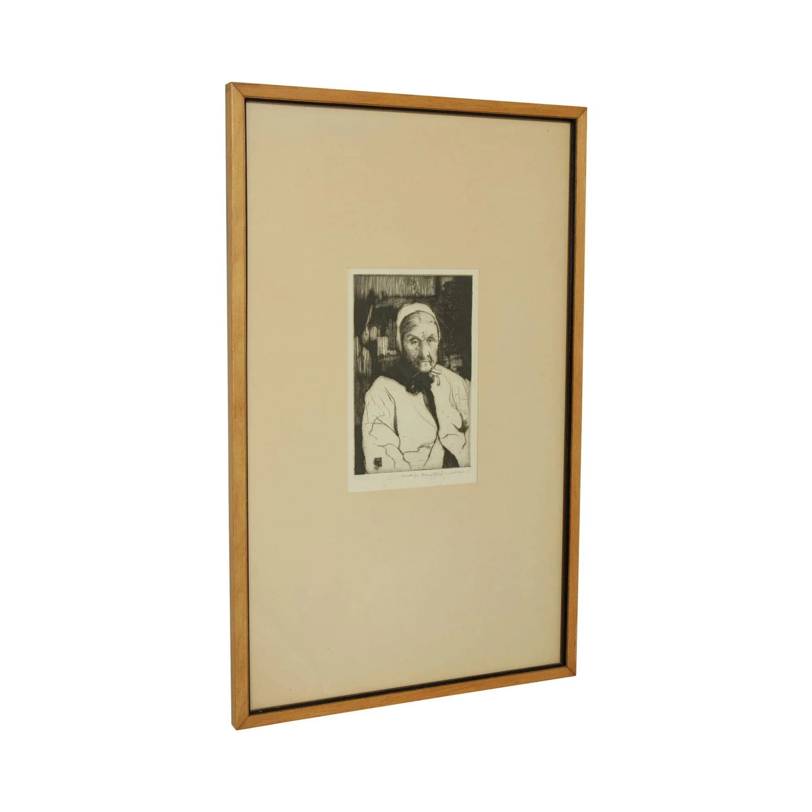 1960s Portrait of Woman Etching - 13