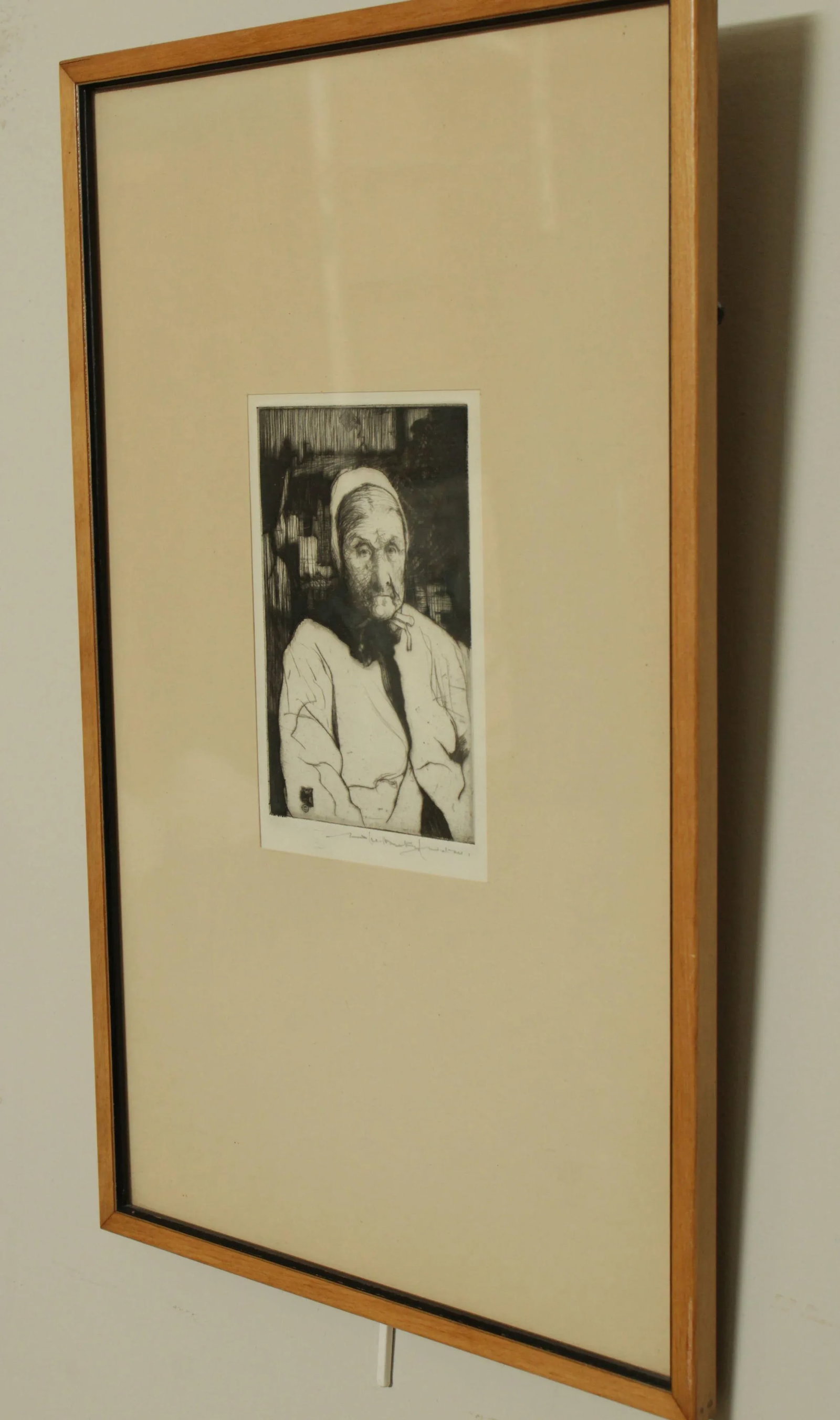 1960s Portrait of Woman Etching - 4