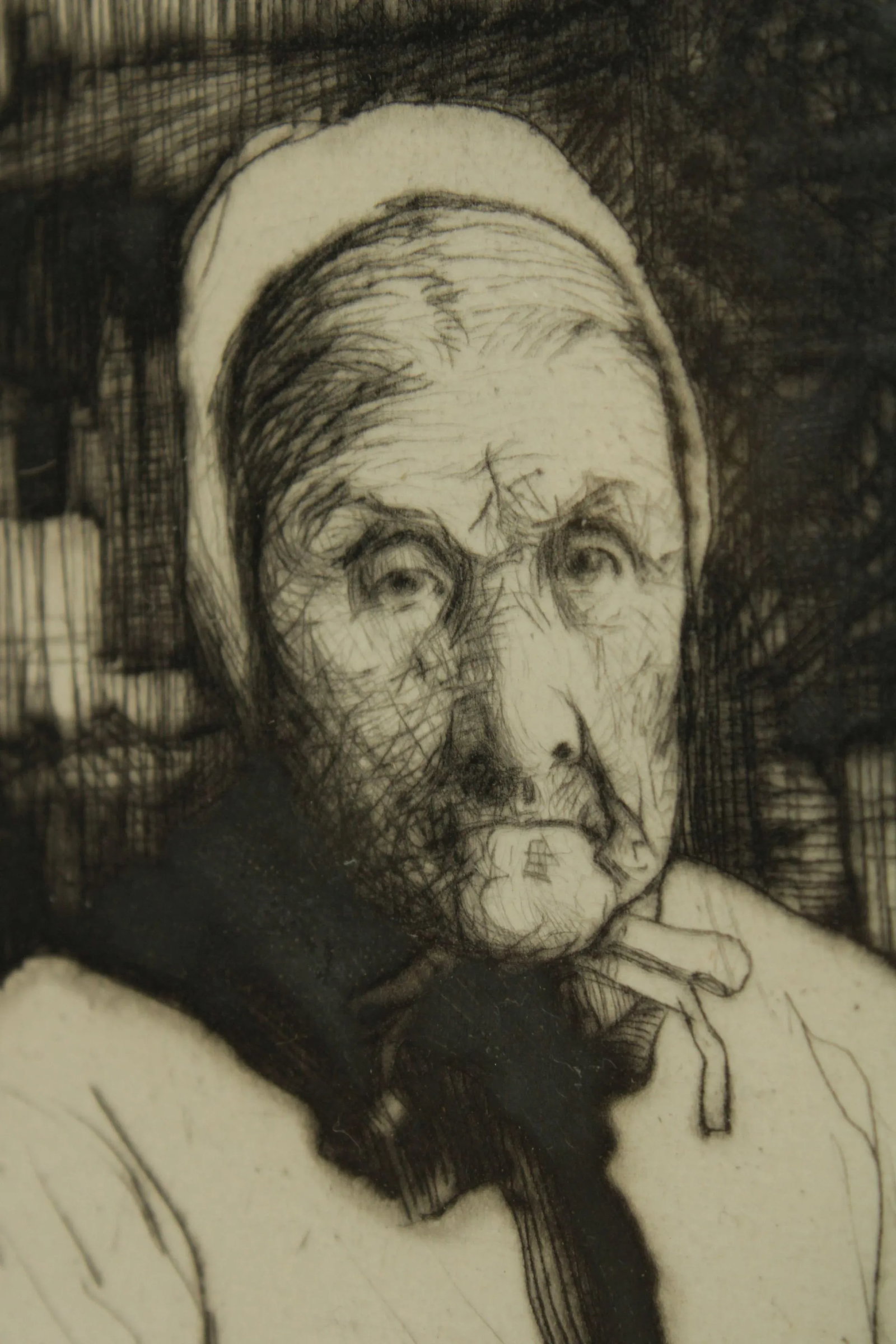 1960s Portrait of Woman Etching - 9