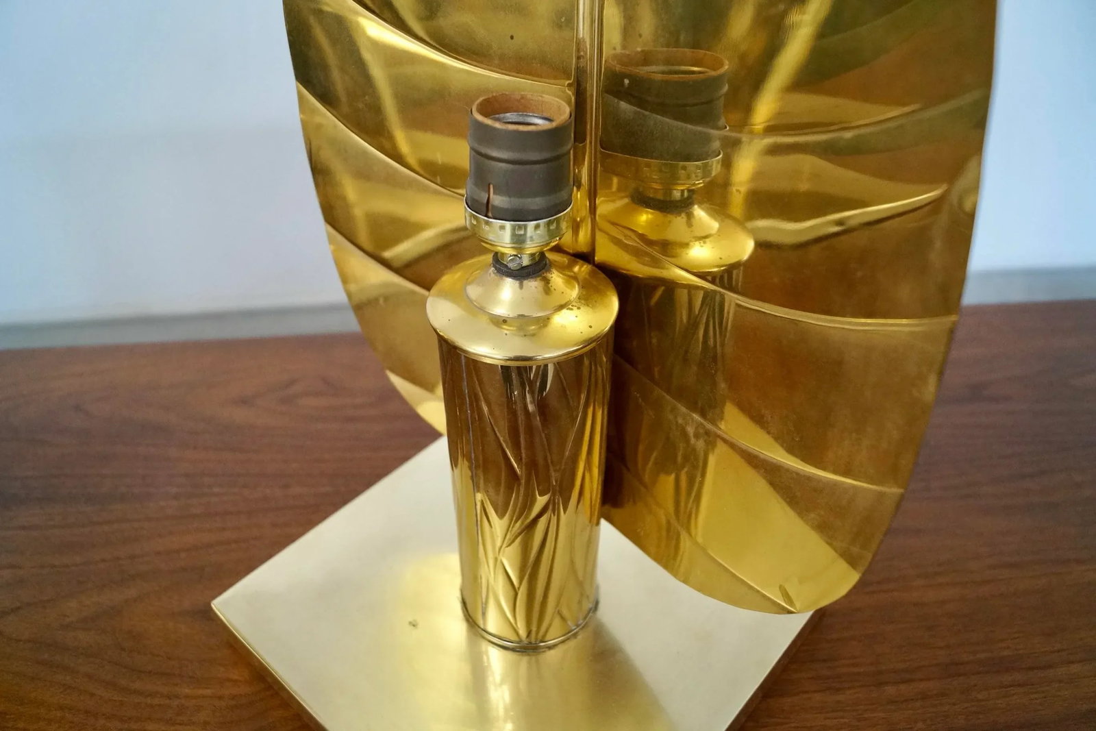 1960's Hollywood Regency Brass Table Lamps - a Pair - 10