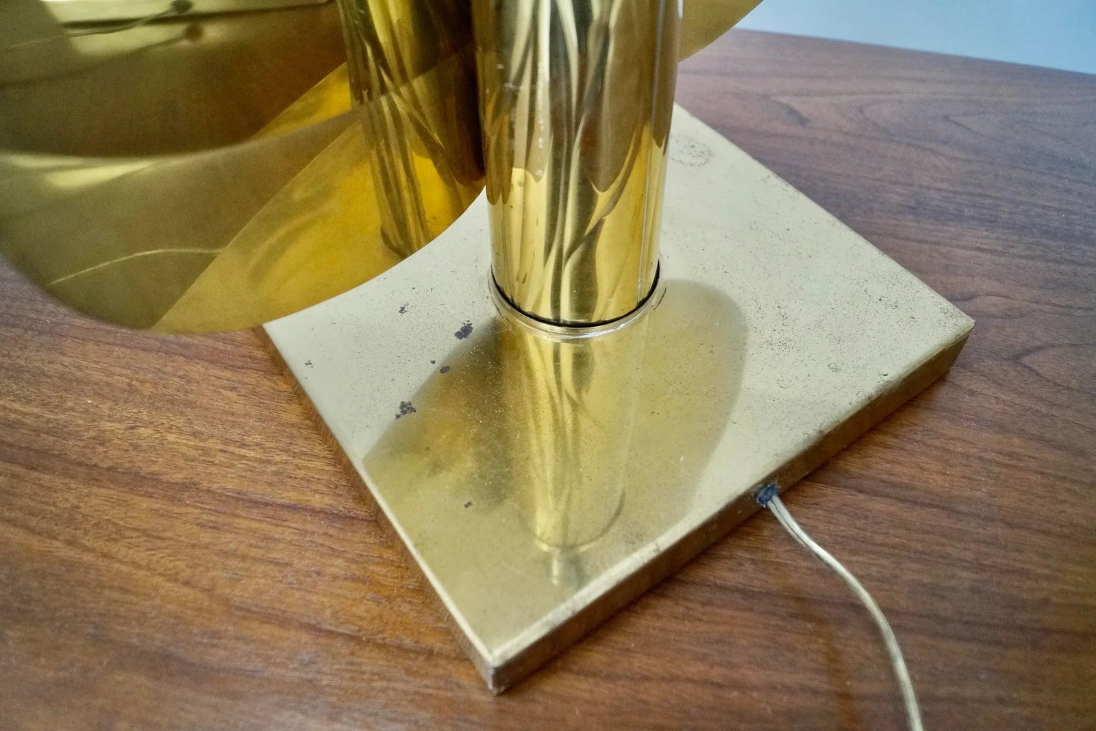1960's Hollywood Regency Brass Table Lamps - a Pair - 12