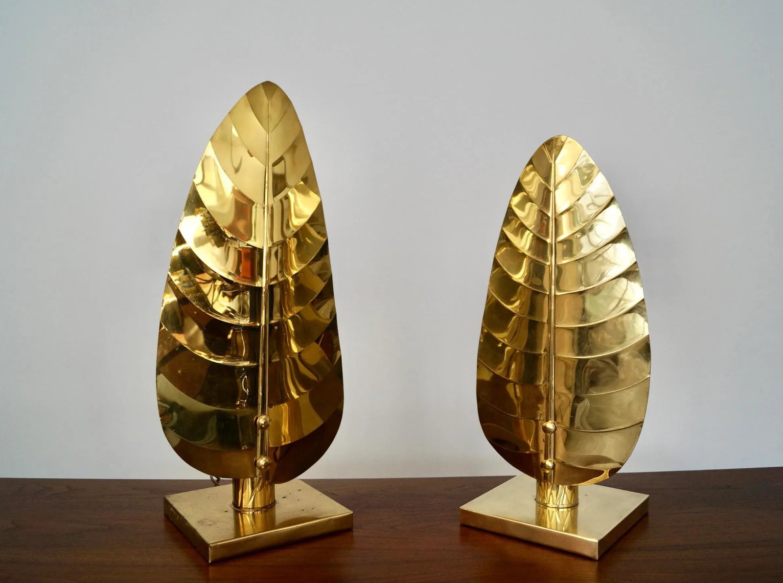 1960's Hollywood Regency Brass Table Lamps - a Pair - 13