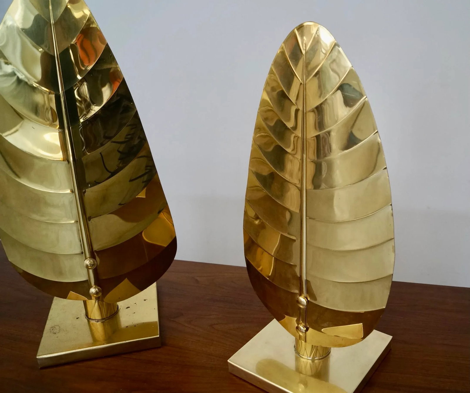 1960's Hollywood Regency Brass Table Lamps - a Pair - 6