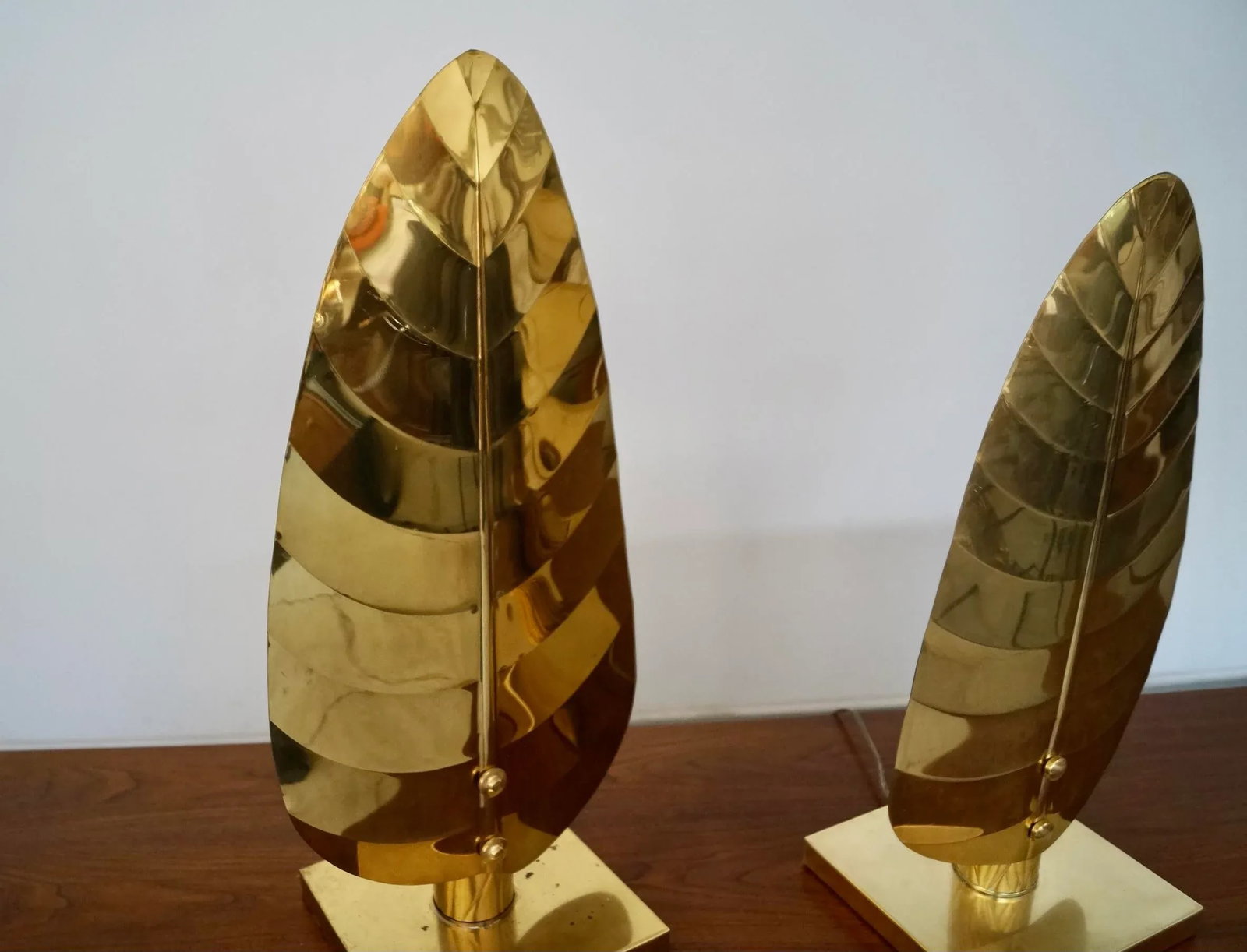 1960's Hollywood Regency Brass Table Lamps - a Pair - 8