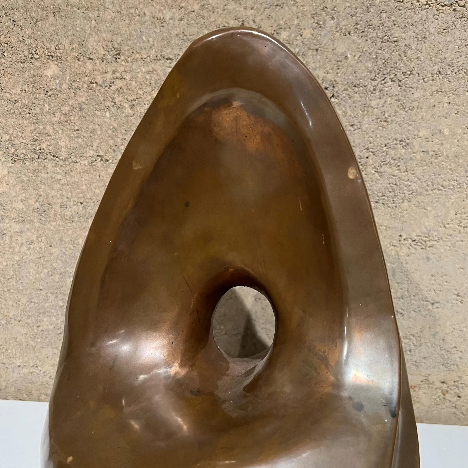 1980s Post Modern Art Copper Table Sculpture Signed Organic Mid-Century Modern - 3