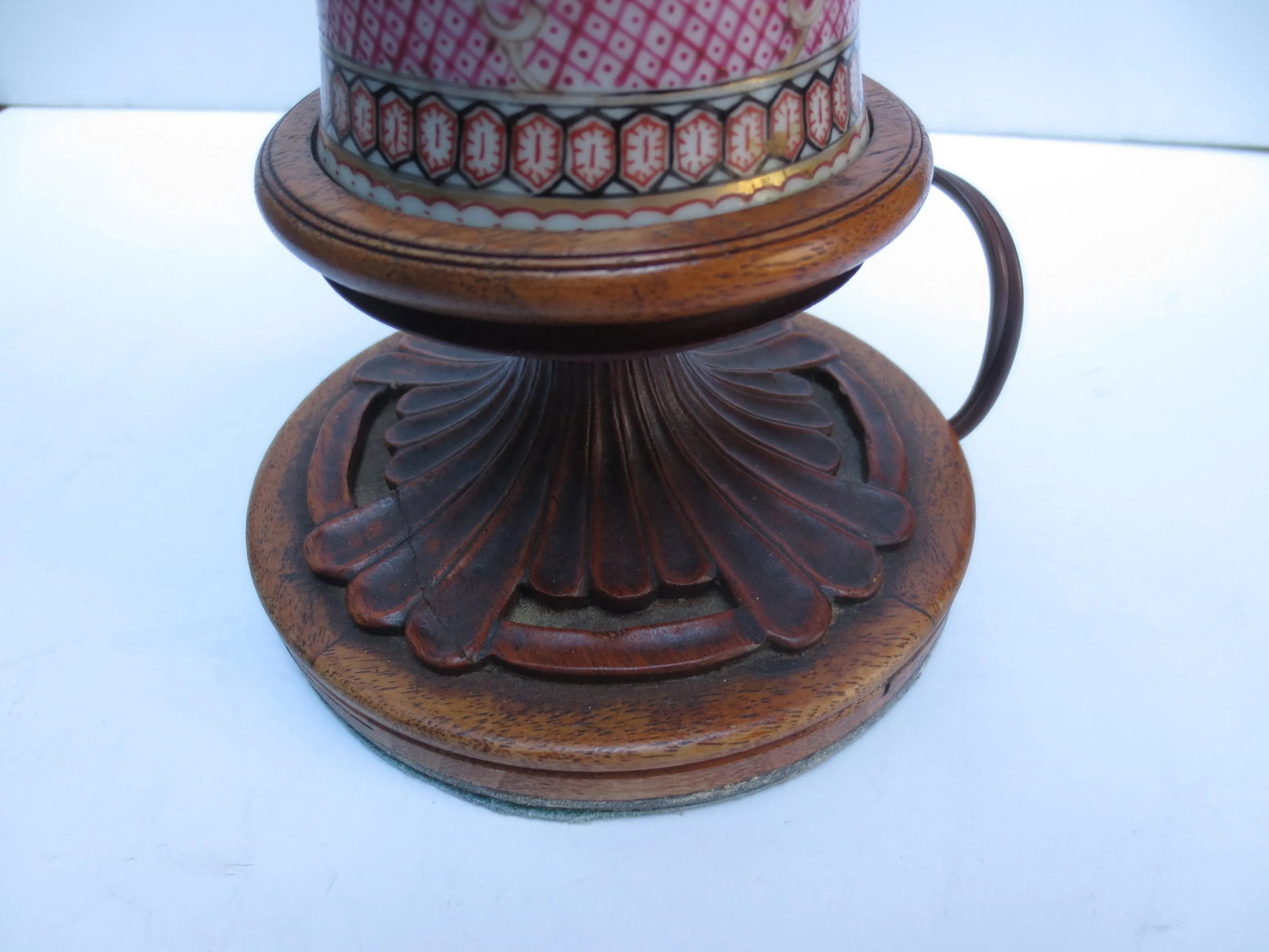 1920-30s Chinese Porcelain Vase Mounted Lamp - 9