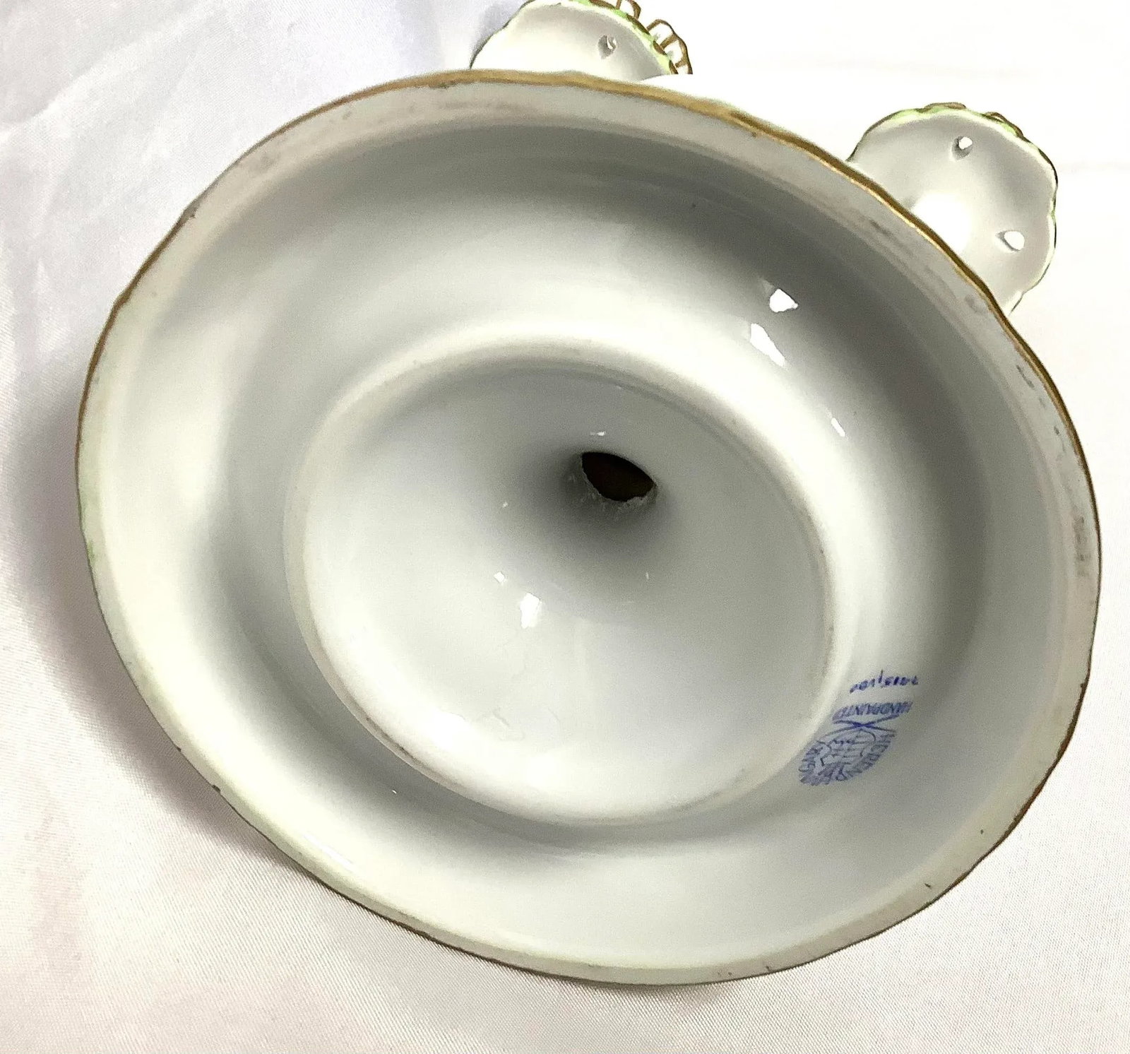 Herend Queen Victoria Porcelain Double Candlestick - 6