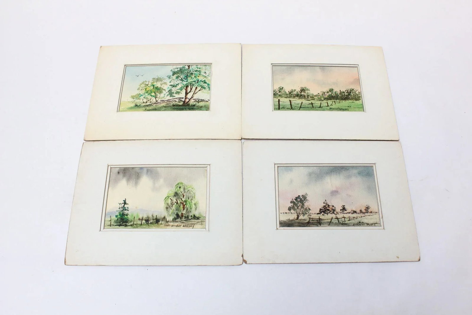 Grouping of Plein-Air Watercolors by Stanley C. Brodey - 12