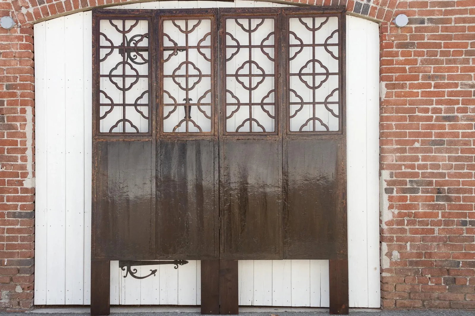 Antique Asian Screen Doors- Set of 4 - 12