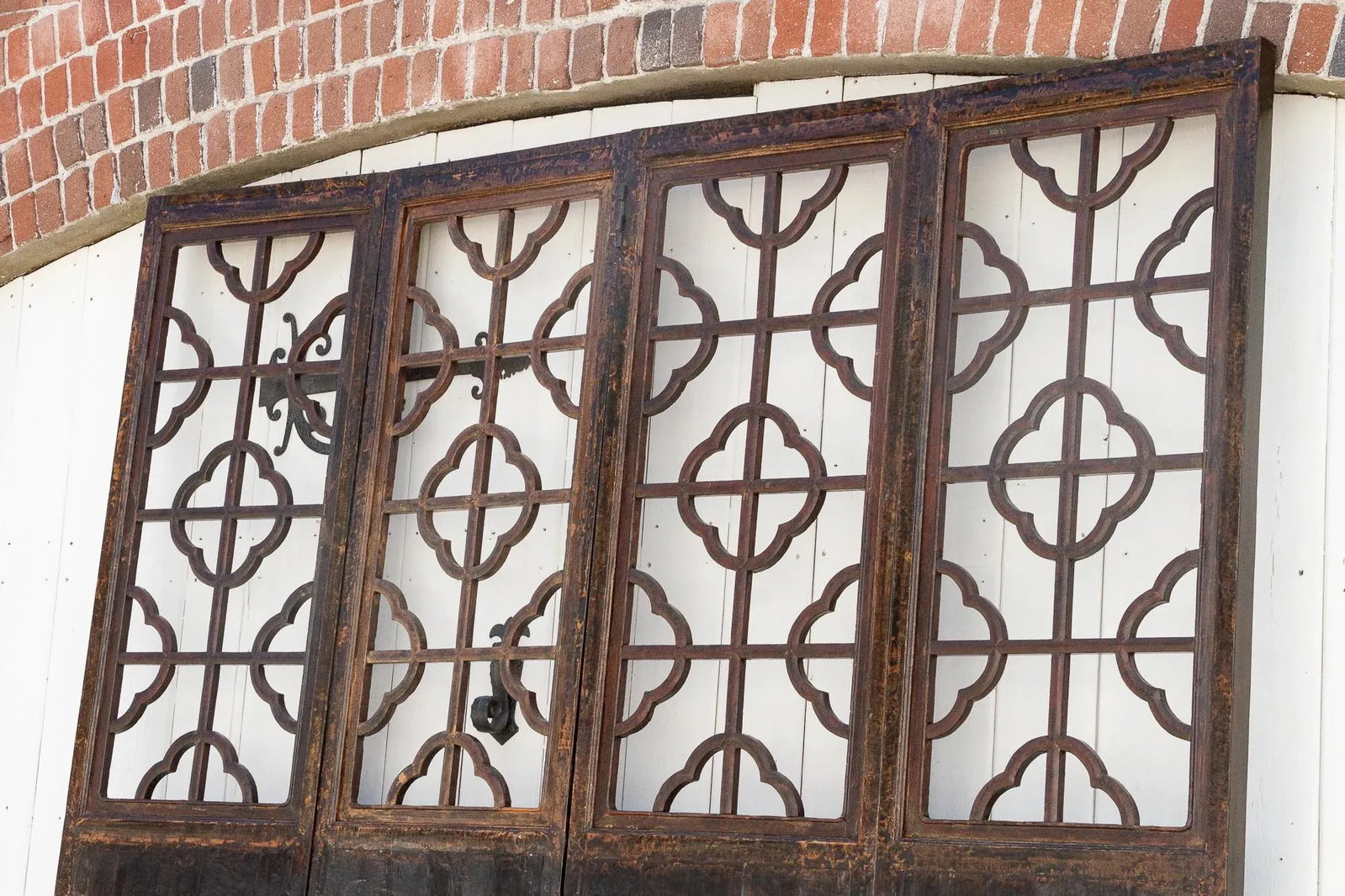 Antique Asian Screen Doors- Set of 4 - 6