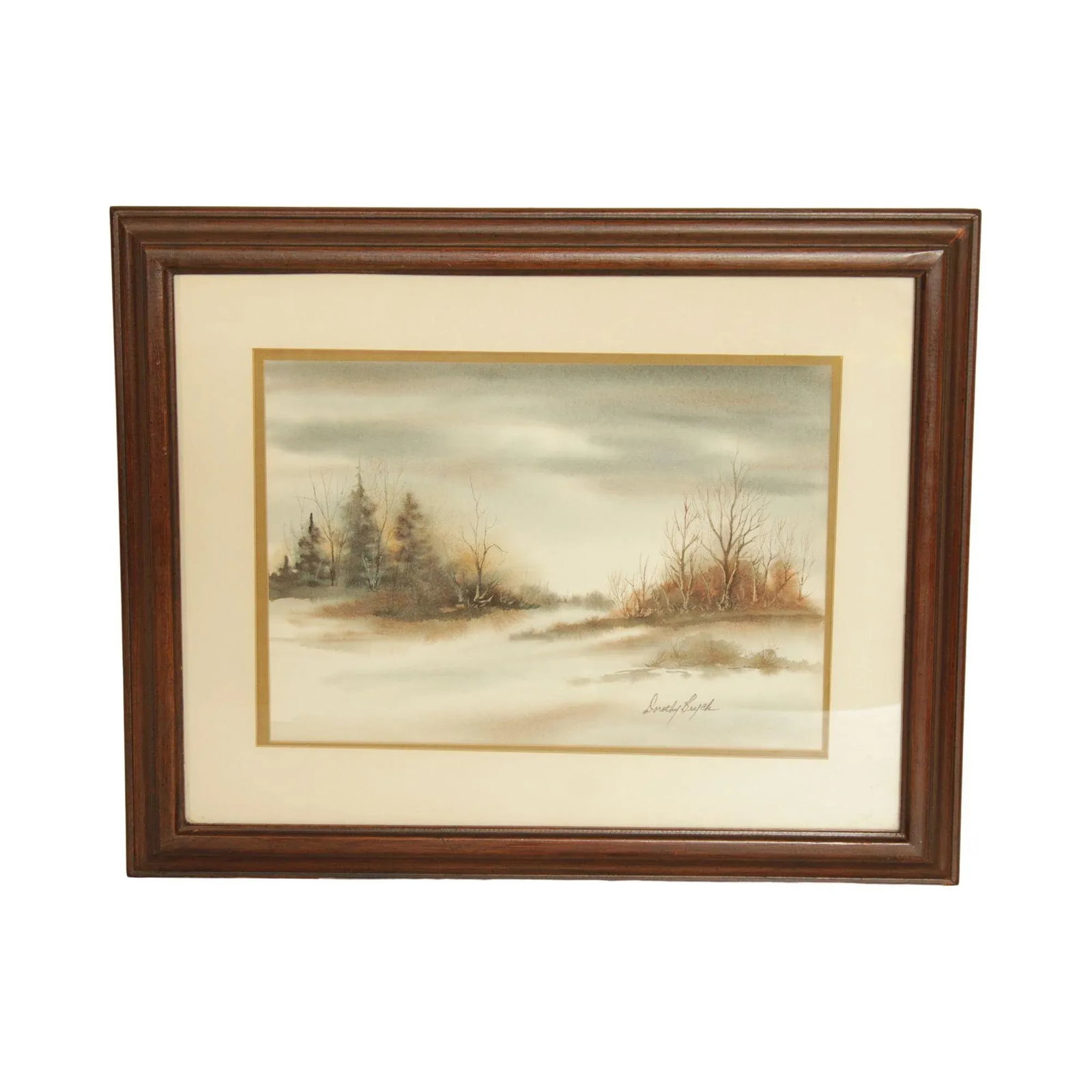 Vintage 20th C. Watercolor Landscape by Dorothy Brych - 13