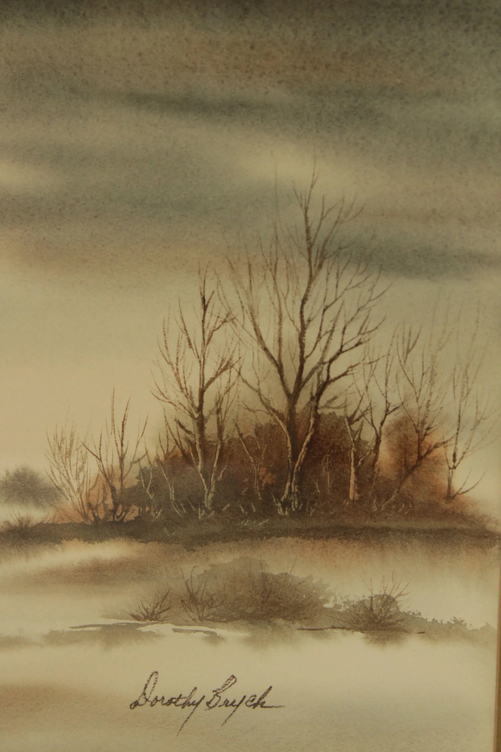 Vintage 20th C. Watercolor Landscape by Dorothy Brych - 8