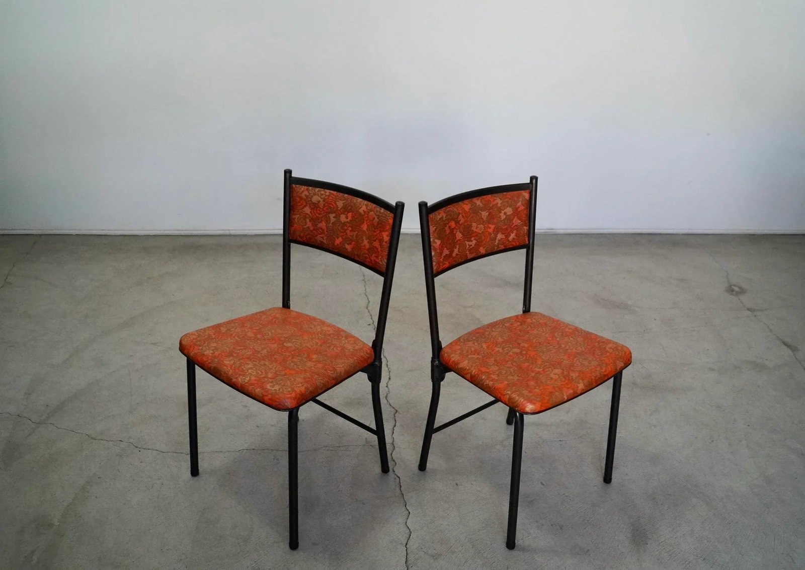 1960's Mid-Century Modern Folding Dining Chairs - a Pair - 2