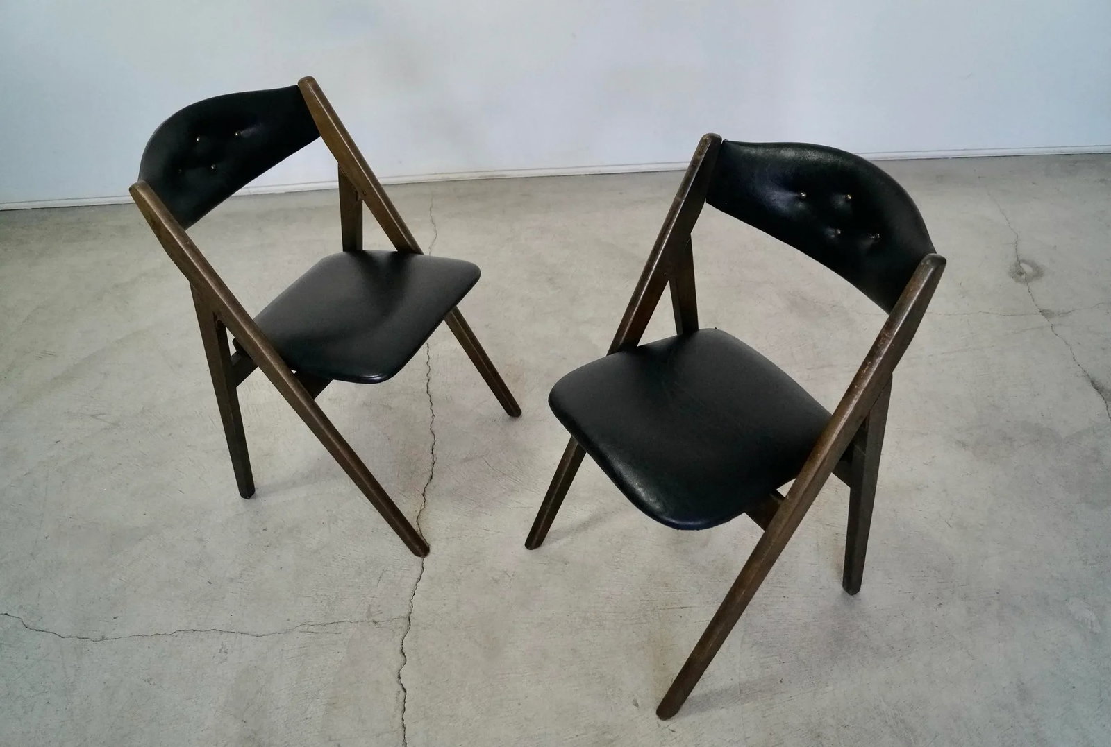 1960's Mid-Century Modern Dining Chairs - a Pair - 13