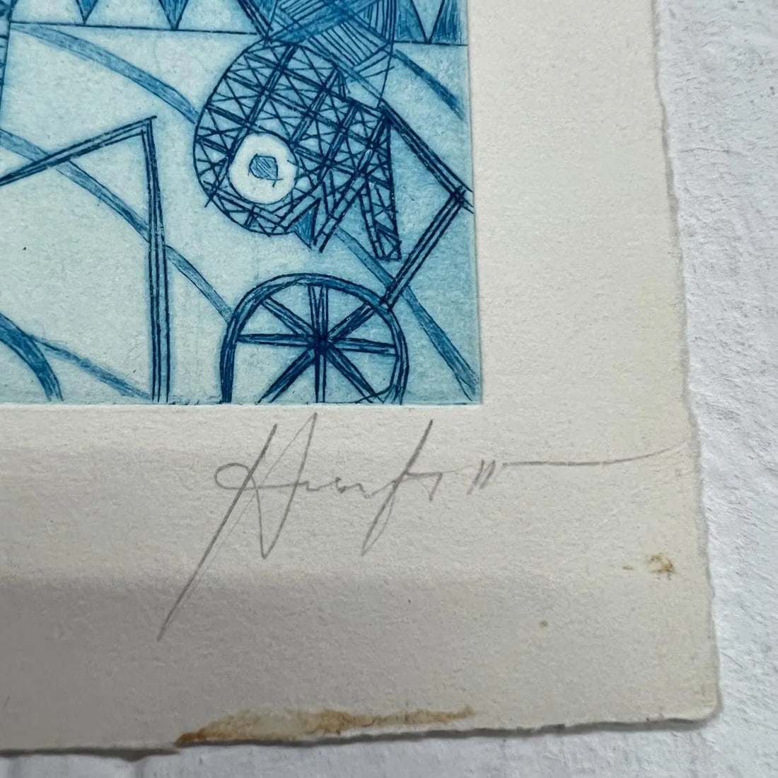 Mexican Modern Art Woodblock Print 23/50 Oaxaca Mexico - 2