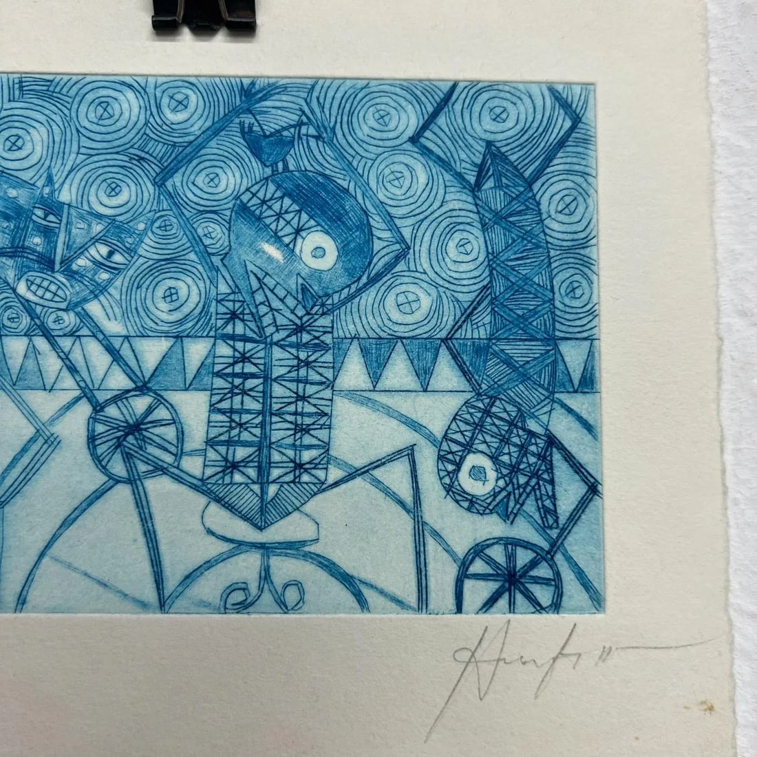 Mexican Modern Art Woodblock Print 23/50 Oaxaca Mexico - 7