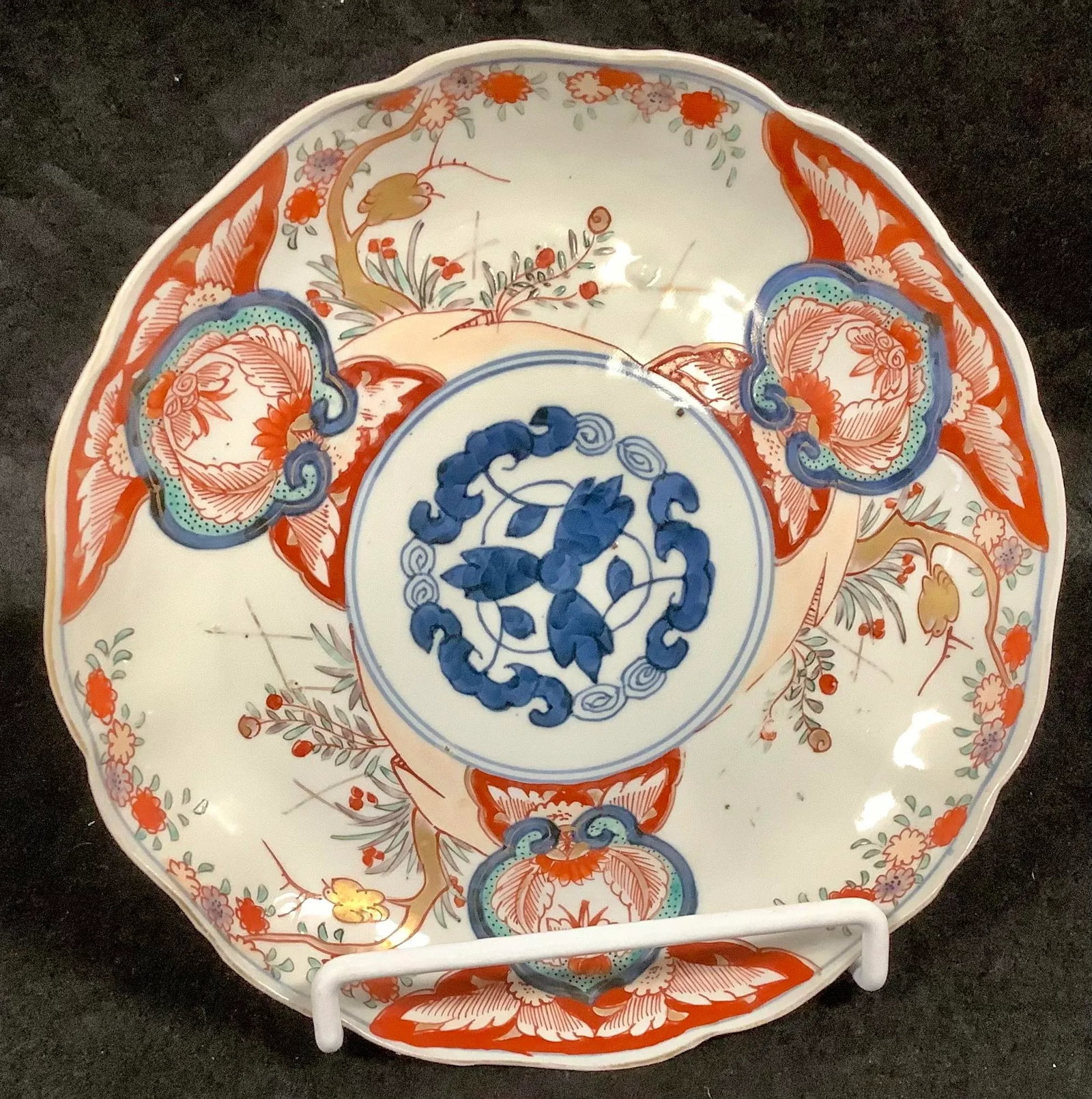 Vintage Japanese Imari Porcelain Plate, 9" Diameter - 2