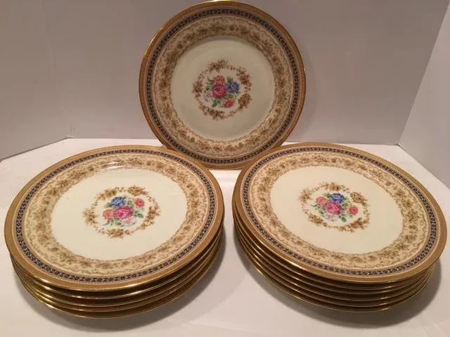 C. Ahrenfeldt Limoges Cabinet Plates - Set of 12 - 2