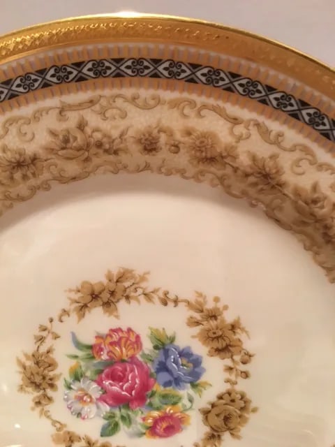 C. Ahrenfeldt Limoges Cabinet Plates - Set of 12 - 6