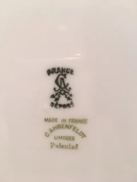 C. Ahrenfeldt Limoges Cabinet Plates - Set of 12 - 8