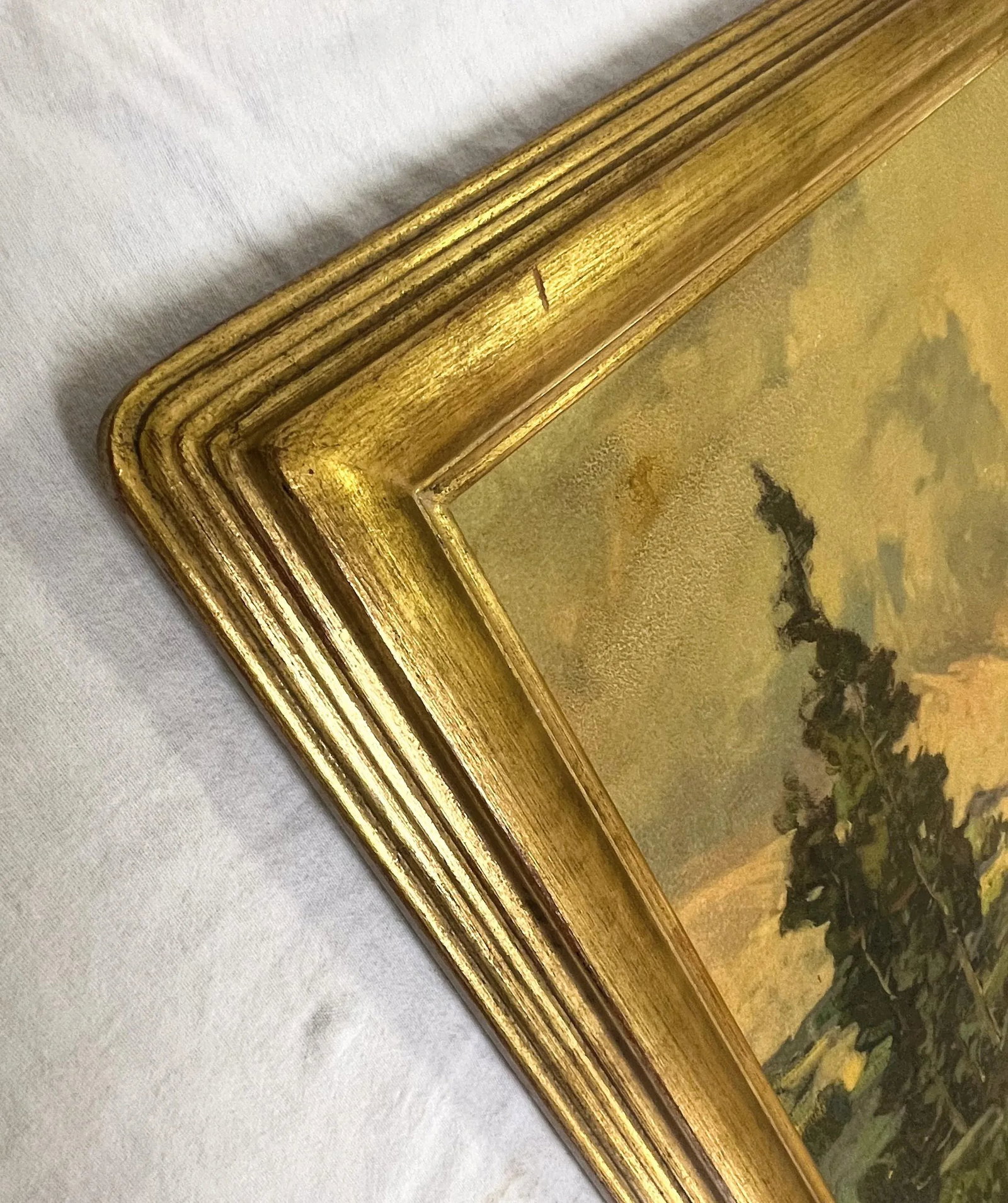 Vintage Framed Giclee on Board by Jack Wilkinson Smith (California, 1873-1949) Titled 'Morning Mist' - 3