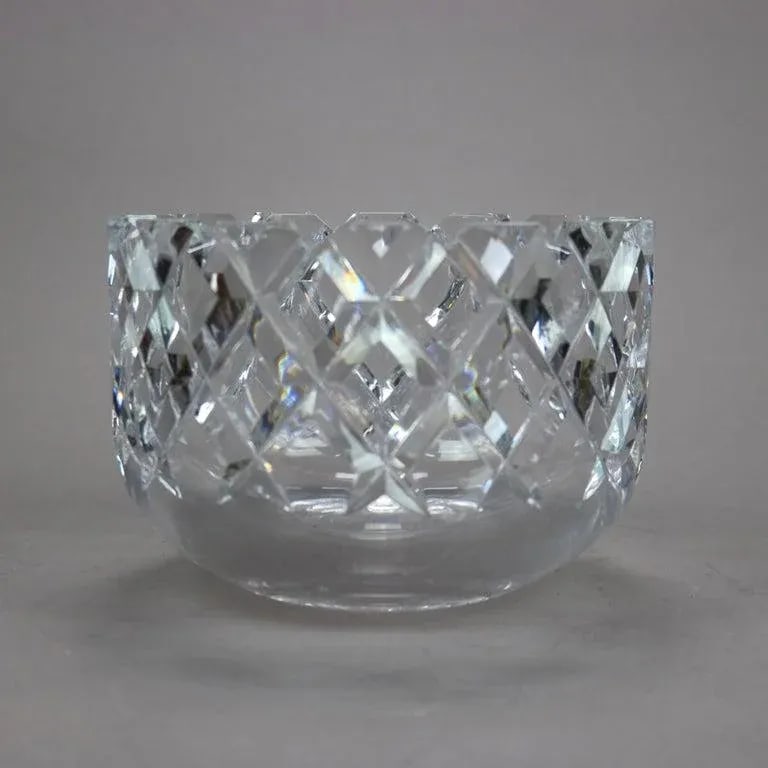 Orrefors Sofiero Cut Lead Crystal Fruit Bowl 20th Century - 6